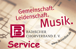 Service Angebot Badischer Chorverband